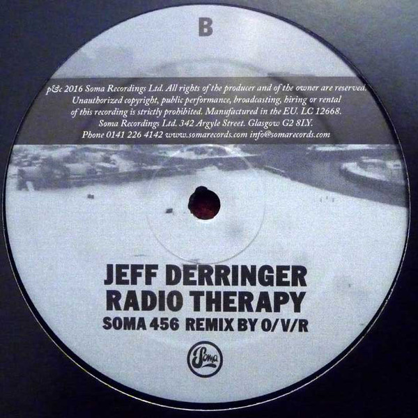 Jeff Derringer releasing on Soma Records and mastered by Conor Dalton